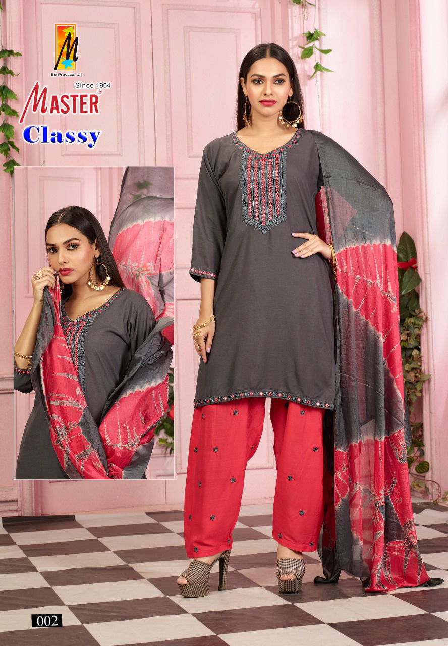 Master Classy Regular Wear Wholesale Printed Readymade Suits
